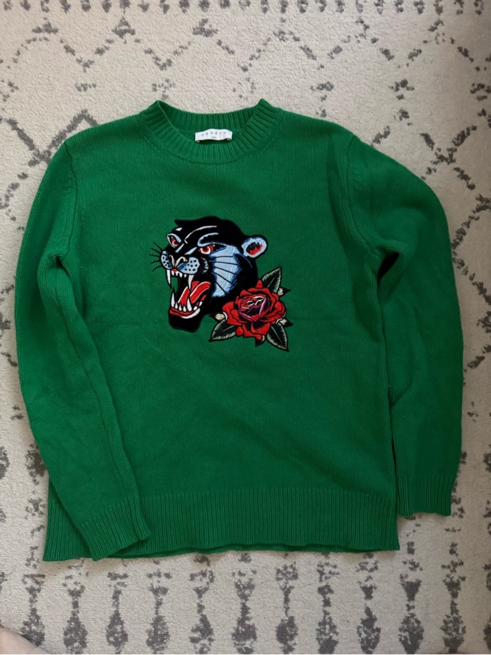 Sandro embroidery sweater